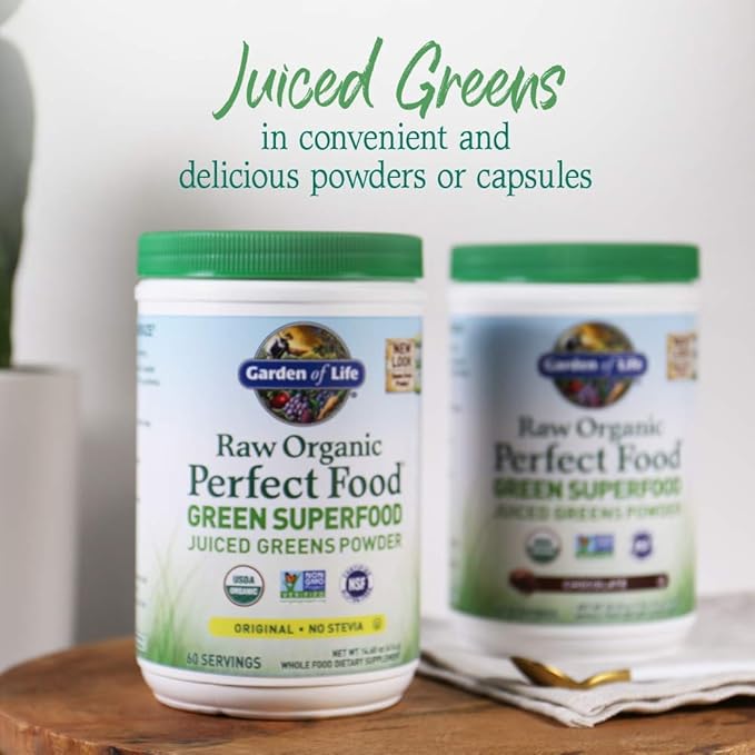 Garden of Life Super Greens Powder Smoothie &amp Mix Probiotics &amp Digestive Enzymes for Digestive Health Organic Superfoods Nutrition Fruit and Vegetables for Women &amp Men Energy Original