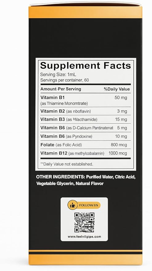 Ultra Vitamin B12 Complex Liquid Drops B12 Sublingual Complex B12 Vitamin 1000mcg - B12 Methylcobalamin for Energy Brain &amp Heart Support