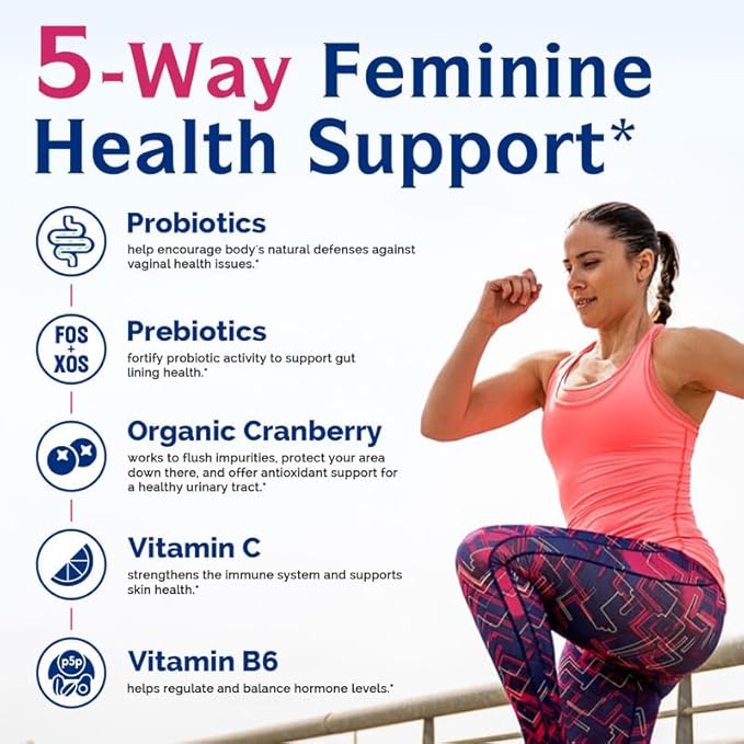Innate Vitality Bundle: Probiotics (100 Billion CFUs 18 Strains) with Cranberry &amp Vitamin B12 5000mcg Sublingual Tablets - Digestive Vaginal Health Energy Production &amp Nervous System Suppor