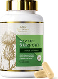 Liver Cleanse Detox &amp Repair - Milk Thistle Supplement with Silymarin N-Acetyl Cysteine(NAC) Artichoke Turmeric &amp Dandelion for Liver Detox Cleanse Gluten Free Non-GMO - 120 Capsules