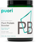 Puori Vegan Protein Powder Unflavored - Plant-Based Protein Powder with Pea Protein Algae Calcium - Workout Supplement for Sustained Energy Bone Health Muscle Recovery &amp Growth - 25 Servings