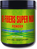 FIBRA 18 Super MAX Powder – 400g – 18-Fiber Blend with Senna Flaxseed Prune Apple &amp More – Dietary Supplement for Digestive Cleansing &amp Detoxification Unflavored – Natural Digestive Suppor