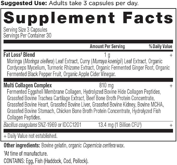 Ancient Nutrition Multi Collagen Advanced Lean Powder 25 Servings + Multi Collagen Advanced Lean Capsules 90 Count