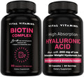 Vital Vitamins Biotin Complex 60 ct + Hyaluronic Acid Capsules 60 ct