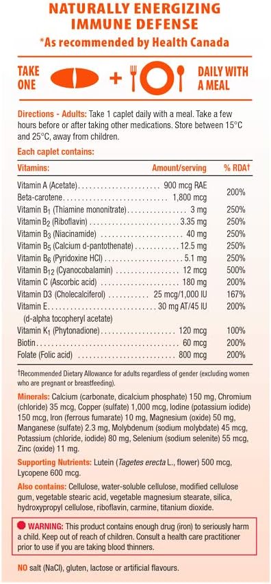 Jamieson 100% Complete Multivitamin Max Strength formula 90 Capsules