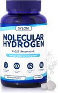 Hydrogen Water Tablets with Magnesium 12 PPM Hydrogen Tablets for Drinking Water H2 Molecular Tabs - Cellular Health Support Mental Clarity Rich in Antioxidants &amp Healthy Aging 120 Servings