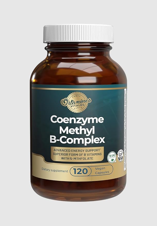 Coenzyme Methyl B-Complex – 120 Vegan Capsules | Advanced Energy &amp Metabolism Support | Active B Vitamins