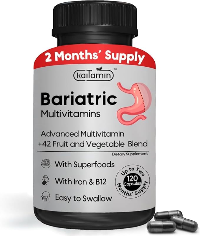 Complete Wellness Bundle for Post-Bariatric Support &amp Heart Health – Multivitamins Blood Pressure Memory &amp Focus – 4-Pack (120 90 90 60 Capsules)
