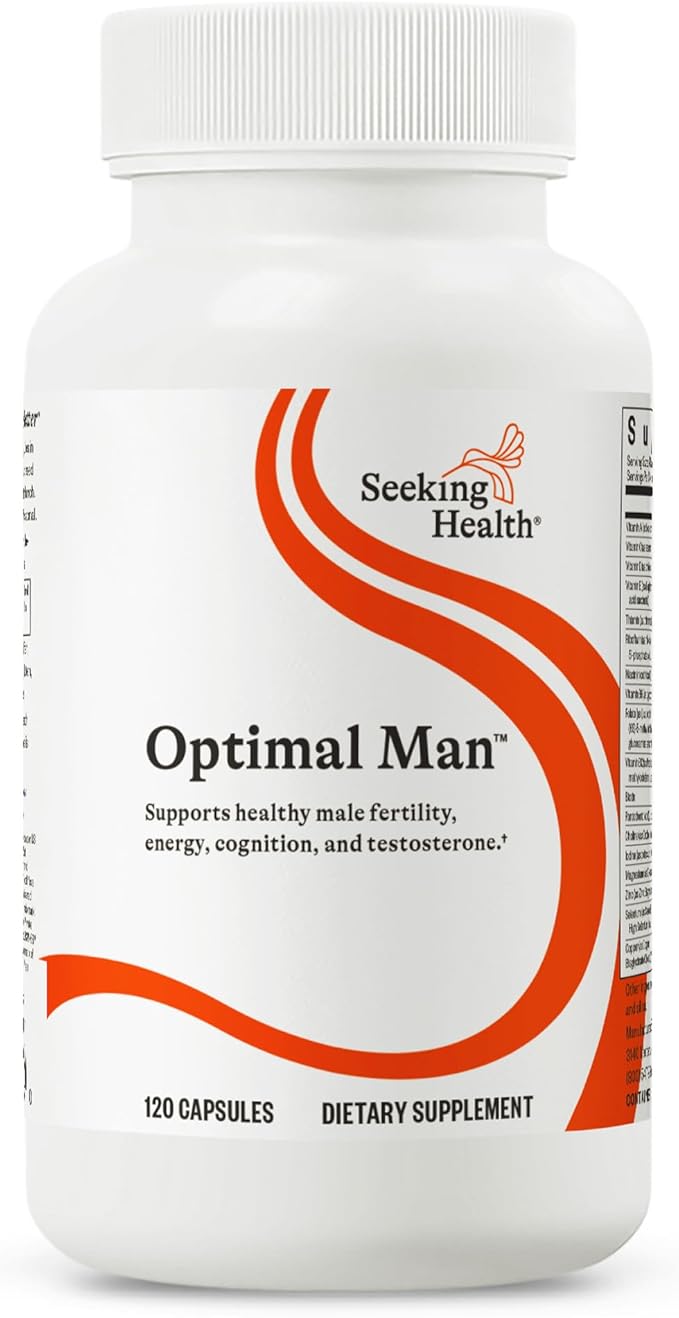 Optimal Man Multivitamin &amp Optimal Electrolyte: Men’s Fertility &amp Daily Nutrition + Electrolyte Powder for Energy &amp Digestion Berry (30/30 Servings)