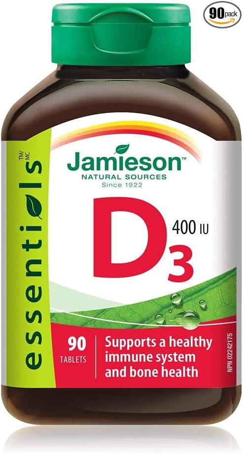 Vitamin D 400 IU-90 Tablets Brand: Jamieson Laboratories