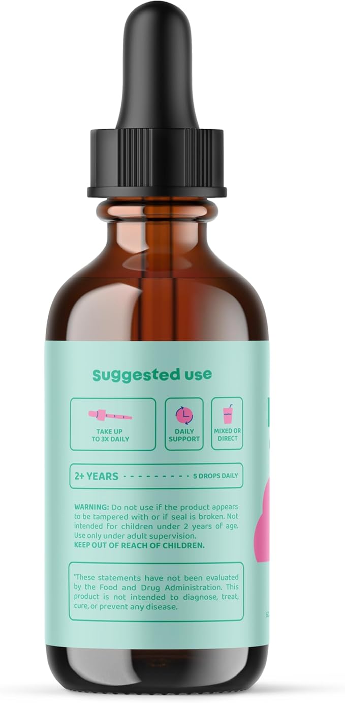 JoySpring Vitamin D Drops for Toddlers to Support Growth Bone and Immune Health Daily Multivitamin with Burdock Root &amp Elderberry for Kids Immune Booster and Daily Complex B Vitamins with Vitam