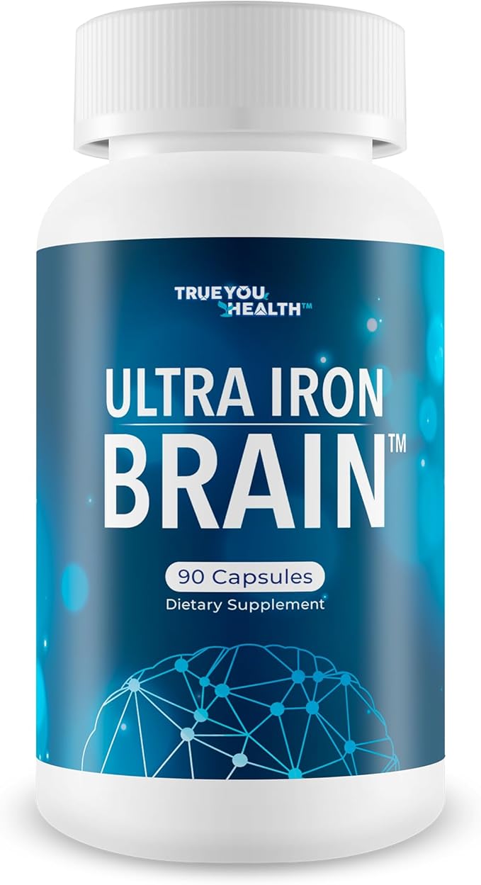Ultra Iron Brain - Improved Memory Formula - Our Best Iron Brain Cognitive Support Supplement - Advanced Brain Booster Focus Supplement - Mental Alertness And Focus Supplements - Mental Focus Vitamins