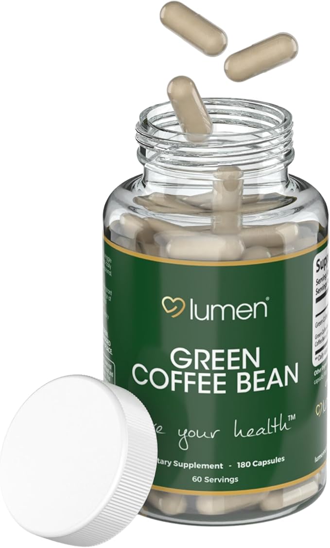 Lumen Naturals Green Coffee Blend for Women – 2400mg Per Serving – with Green Coffee Bean Extract – 180 Veggie Capsules – 60 Servings – Non-GMO &amp Gluten-Free (180 Count (Pack of 1))