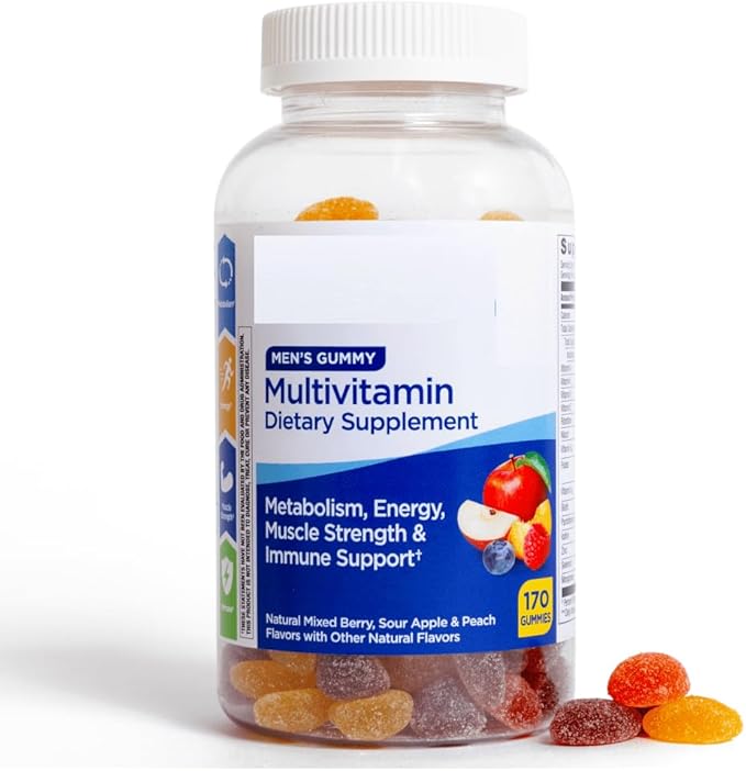 SEDLAV Men's Multivitamin Gummies for General Health Mixed Berry 170 Count Compare to Men's Multivitamins Sticker
