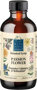 Wise Woman Herbals Passionflower Botanical Syrup (formerly) Solid Extract 4:1 Alcohol-Free Extra Strength Herbal Relaxation &amp Sleep Aid Eases Tension &amp Anxiety Supports Calm Mood Balance &