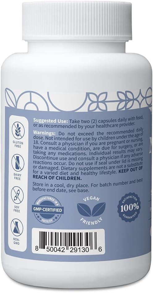 Pattern Wellness Magnesium Complex – Supports Muscle Bone &amp Relaxation Health – with Zinc &amp Vitamin D – Daily Support Formula – 120 Vegan Capsules