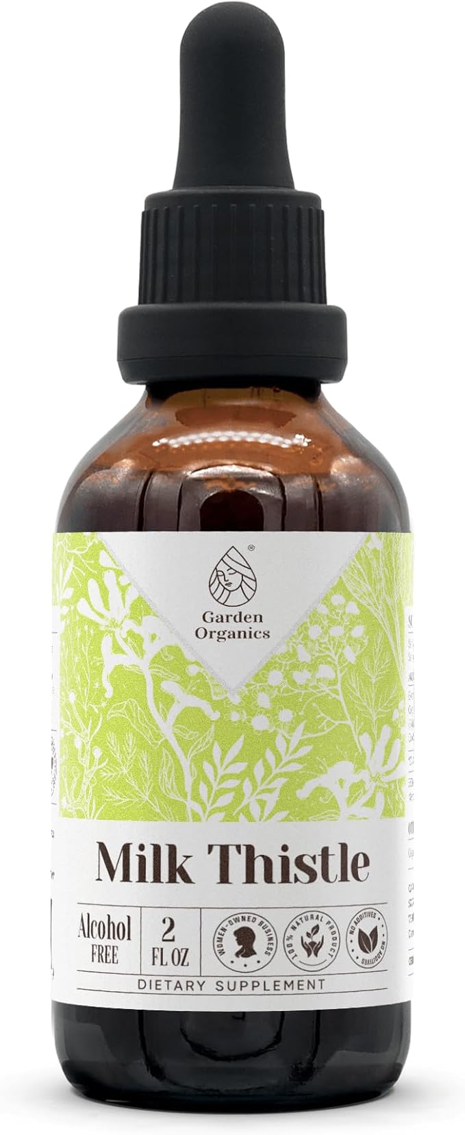 Milk Thistle Alcohol-Free Natural Tincture Extract Immune System Booster Liquid Drops Made from 100% (2 fl oz)