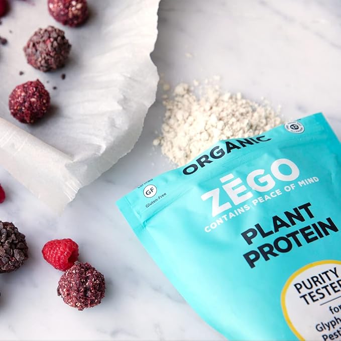 ZEGO Organic 100% Sacha Inchi Seed Protein Purity Tested Gluten Free Top 14 Allergy and Corn Free Soy Free Vegan 15oz (Bundle of 5 Bags)