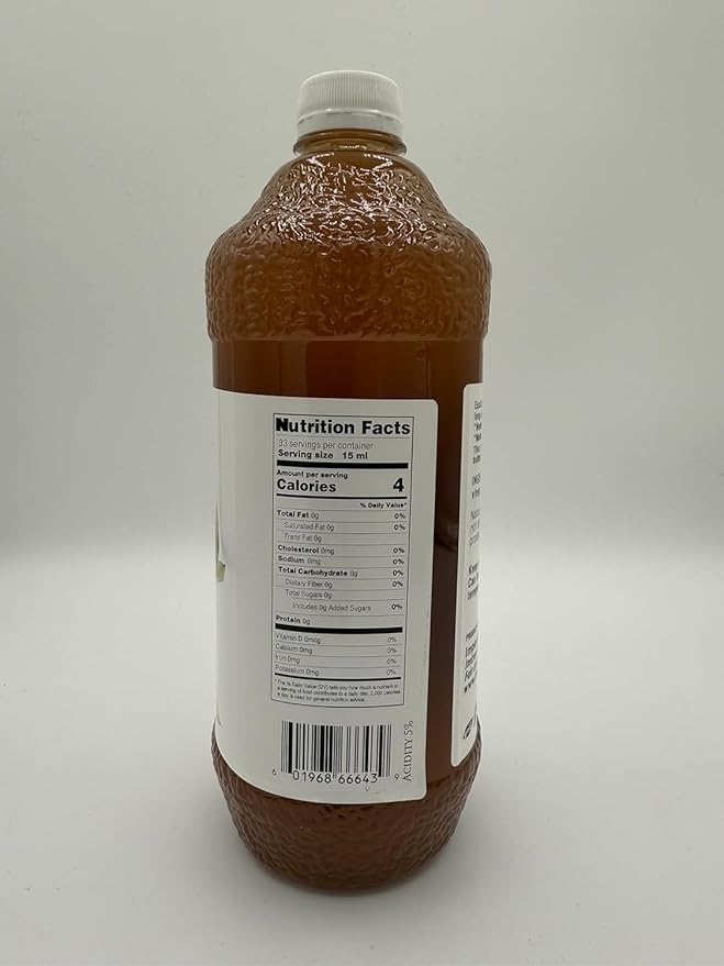 Apple Cider Vinegar With The Mother byBolio Unfiltered No Preservatives All Natural Raw Unpasteurized 32 Fl Oz Pack of 6