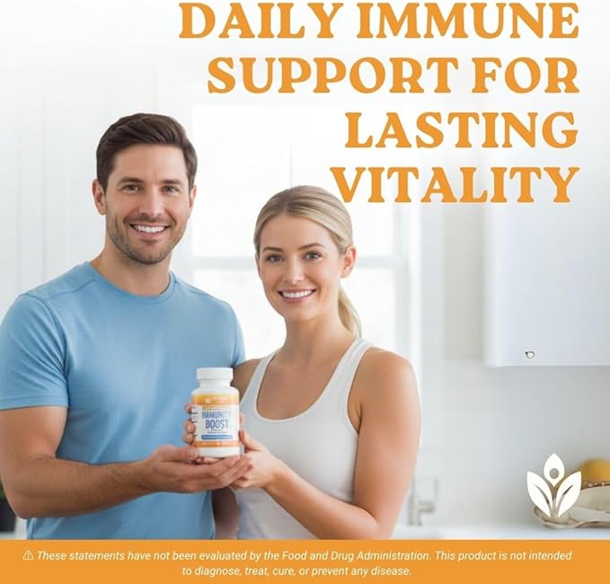 Activa+ Labs Immunity Boost Immune Support Supplement with Vitamin C Vitamin E Selenium &amp Herbal Antioxidant Complex | Gut &amp Energy Balance | Non-GMO Sugar-Free Vegan | 60 Capsules 30 Days