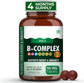 TU Vita B Complex Vegetable Capsules 100% RDA B Vitamins (B1 B2 B3 B5 B6 B7 B9 B12) Vitamin C Calcium Iron Zinc Potassium Folic Acid 120 Count