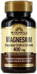Windmill Magnesium Oxide 400 mg Tablets 100 ea (Pack of 4)