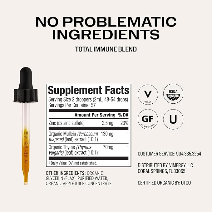 Vimergy Day-Night Immunity Kit* – 2-Part Liquid Supplement Kit with PropolisPure® &amp Total Immune Blend* – Fast-Absorbing 2 x 115ml – 2 x 57 Servings – Support Immune and Respiratory Defense Syste