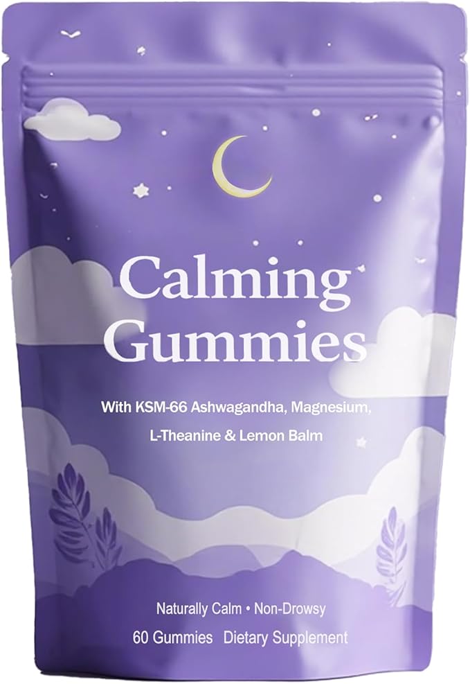 IRMI Calming Sleep Gummies with Ashwagandha Magnesium L-Theanine &amp Lemon Balm 60 Gummies