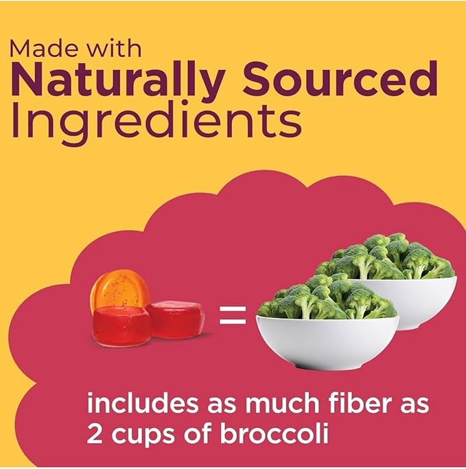 Fiber Care Gummies 240 ct 80 Servings 6g of Fiber Per Serving Help Supports Regularity &amp Promote Digestive Health Pack of 2