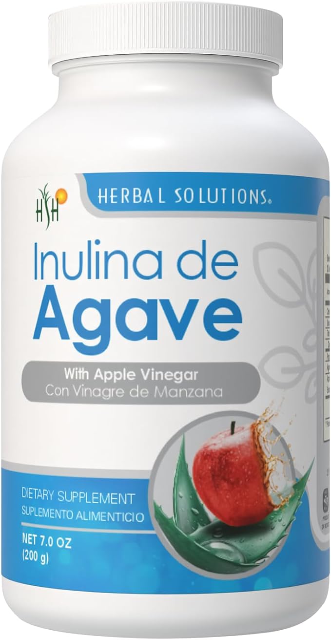 Inulina de Agave - Agave Inulin Powder - Natural Prebiotic Fiber Supplement for Digestive Health Support High Fiber Content - 200g