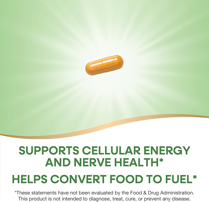 Nature's Way B-100 Complex Supports Cellular Energy and Nerve Health* 8 B-Vitamins 100 Capsules (Packaging May Vary)