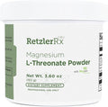 RetzlerRx Magnesium L-Threonate Powder with Magtein® - Brain-Supporting Magnesium Threonate Complex - Unflavored Gluten-Free Supplement for Cognitive Health - 60 Servings