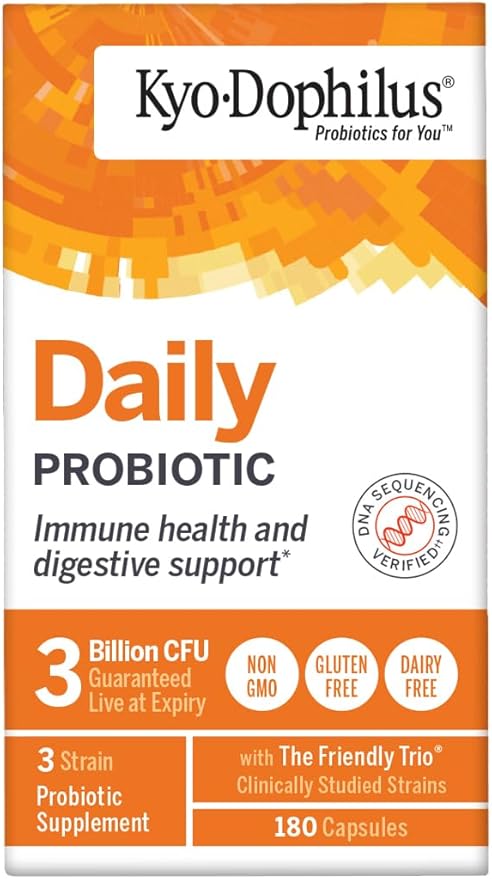 Kyolic Kyo-Dophilus Daily Probiotic Immune Health &amp Digestive Support* 180 Capsules