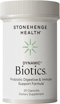 Stonehenge Health Probiotics 55 Billion CFU - 16 Strains Prebiotic Synbiotics Dynamic Biotics - Lactobacillus Acidophilus Delayed Release Shelf Stable Non-GMO Gluten Free Veggie Capsule