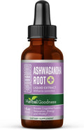 Ashwagandha Root Extract | Organic Ashwagandha Supplements for Women &amp Men | Natural Calm Mood Support Supplement | Non-GMO Vegan Adaptogenic Fast Absorption Liquid Drops 1 fl. oz