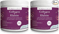 Body Kitchen Collagen and 250 mg Elastin Supplement to Aid Signs of Aging Support Skin Health &amp Elasticity Fewer Wrinkles Unflavored Powder Tasteless Odorless Colorless 30 Servings (2 Pack)