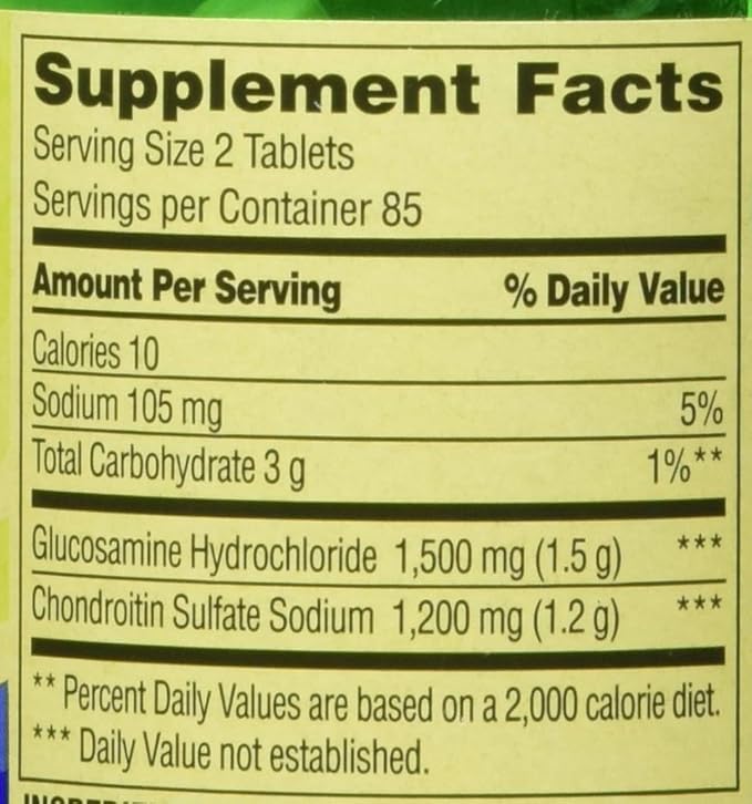 Spring Valley - Glucosamine Chondroitin Triple Strength 340 Tablets Twin Pack