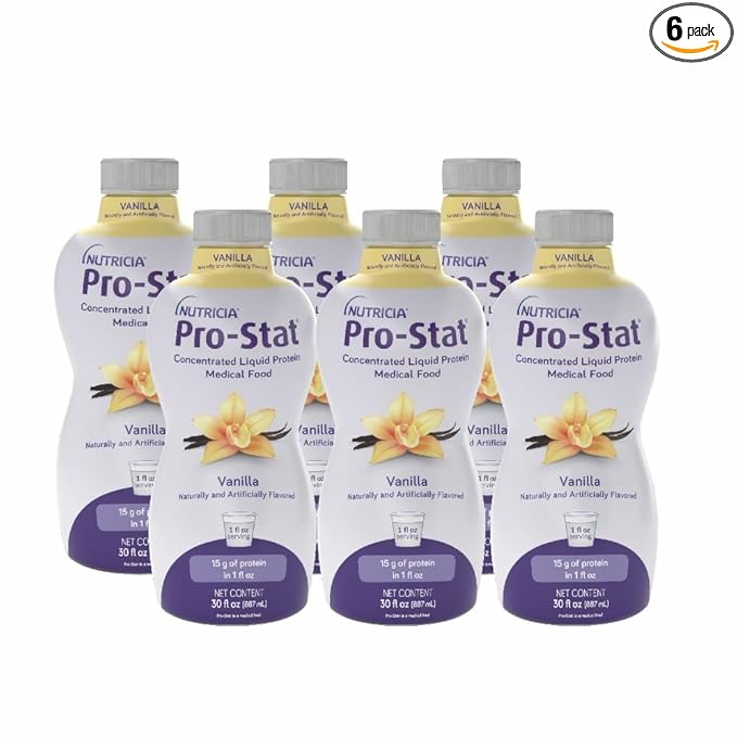Pro-Stat Concentrated Liquid Protein Medical Food - Vanilla Flavor 30 Fl Oz Bottle (Case of 6)