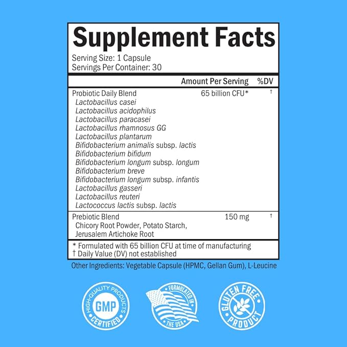 Daily Multivitamin for Women Capsules (1 Month Supply) Plus 65 Billion CFU Daily Probiotic Supplement (1 Month Supply)