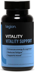 LEGION Vitality – Natural Wellness Supplement w/BlueBoreal Rhodiola Rosea Co-Q10 &amp L-Ergothioneine –30 SVG