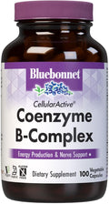 Bluebonnet Nutrition Cellular Active Coenzyme B-Complex Energy Production &amp Nerve Support* Vegan Kosher Certified Gluten-Free Soy-Free Dairy-Free 100 Vegetable Capsules 100 Servings