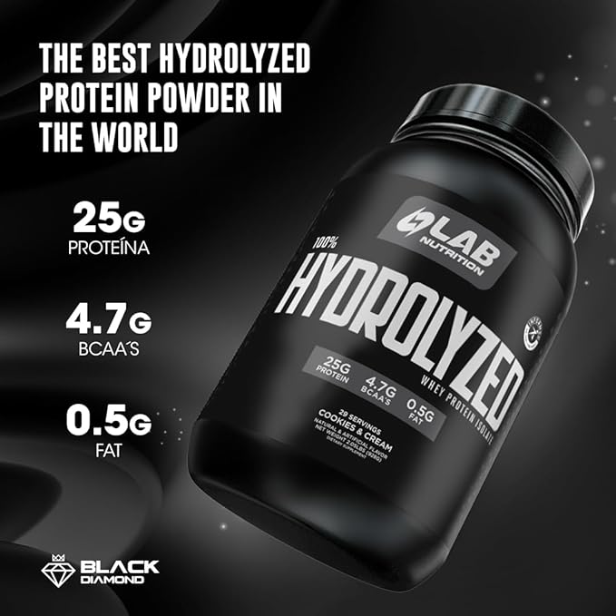 100% Hydrolyzed Whey Protein Isolate (5 Pounds Vanilla Flavor) 25gr of Protein Build Muscle Lean Muscle Growth Easy Digestion Gluten Free Lactose Free Fast Absorbing.