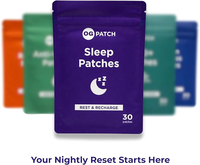 Sleep Transdermal Patches – Rest &amp Recharge Nighttime Wellness – Relaxation &amp Bedtime Routine Support (30 Count)