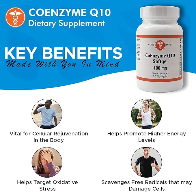 Holistic Health CoEnzyme Q10 100 mg 60 Softgels