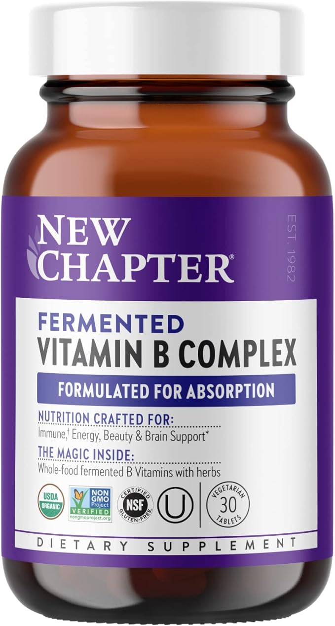 New Chapter Organic Fermented Vitamin B Complex 30 Count 30 CT
