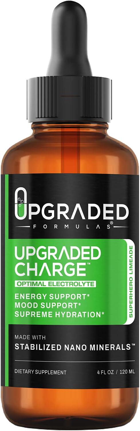 Upgraded Formulas Upgraded Charge Optimal Electrolyte Blend with Liquid Nano Minerals Dietary Supplement 4 Fluid Ounces