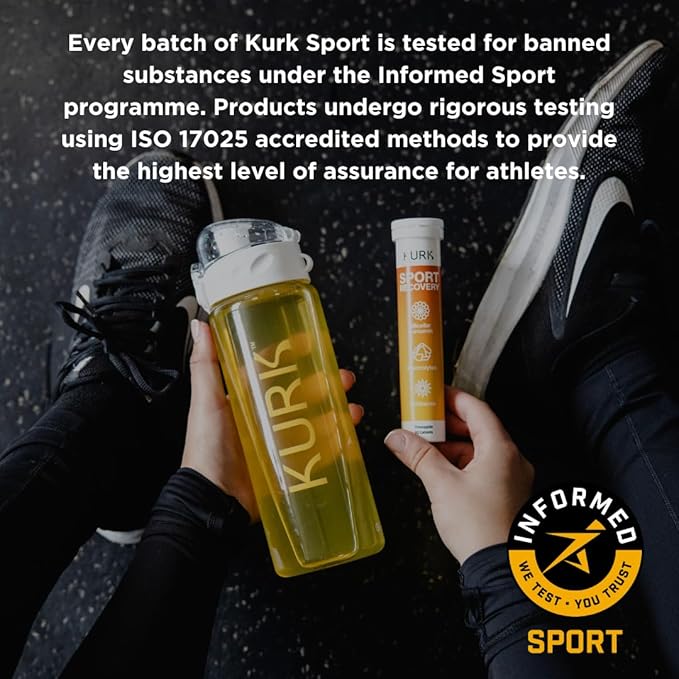 Kurk High Strength Liquid Curcumin Oil from Turmeric (Orange 3.2 Fl Oz) Sport Electrolyte Tablets (Pineapple 20 Effervescent Tabs) Bundle