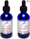HoneyCombs Liquid Vitamin K1-1 Fl Oz + Vitamin B1 (Thiamine) Drops- 1 Fl Oz