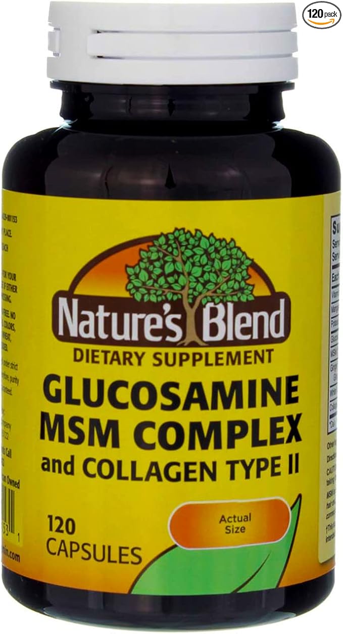 Nature's Blend Glucosamine/MSM Complex Capsules - 120 ct Pack of 5