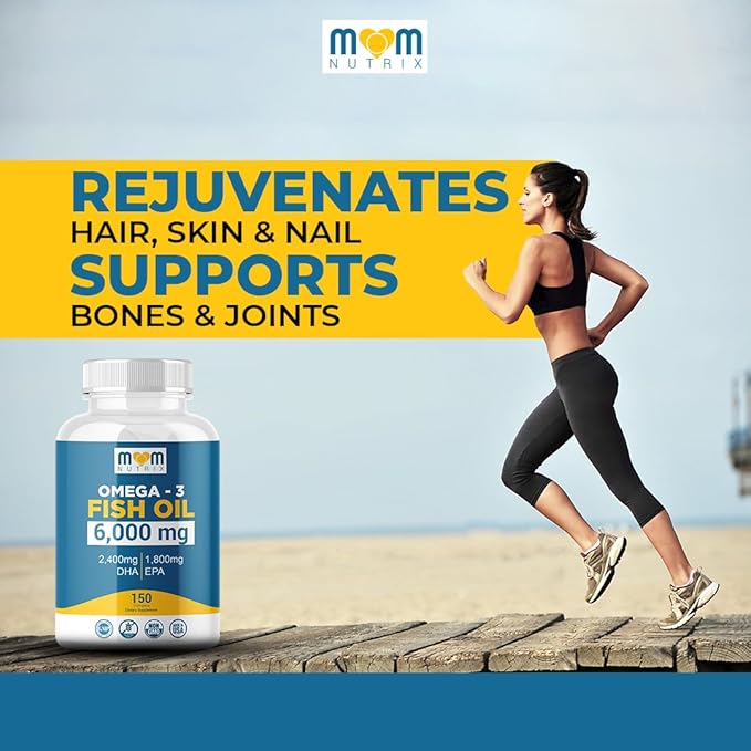 Omega 3 Fish Oil with Maximum EPA DHA - Supports Brain Liver Heart &amp Immunity - Made in The USA - 150 Softgels